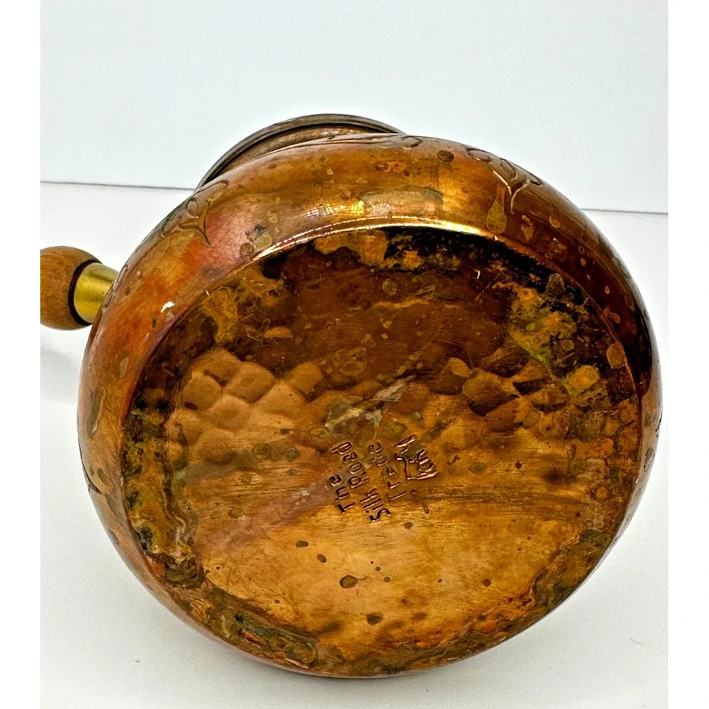 Vintage Engraved Solid Copper Turkish Arabic Coffee Pot The Silk Road Trade